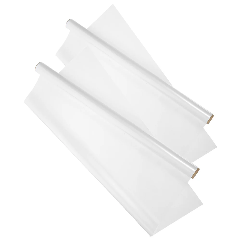 2 قطعة ملصق حائط للمسح الجاف قابل للإزالة لسطح السبورة الالتصاق الكهروستاتيكي للمكتب والمنزل والمدرسة يستخدم الكتابة السلسة