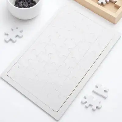 Wooden Puzzle Blank Diy Heat Transfer Jigsaw For Kids Adults Thermal Sublimation Craft Educational Painting Puzzle Game