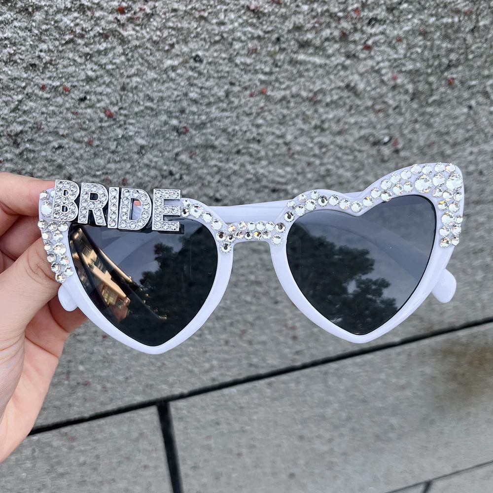 rhinestone Bride to be Sunglasses beach wedding Bachelorette hen Party Bridal Shower decoration honeymoon Future Mrs wifey gift