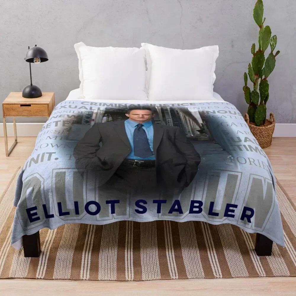 

Elliot Stabler Throw Blanket Shaggy Furry Soft Blanket for Bedroom Living Room