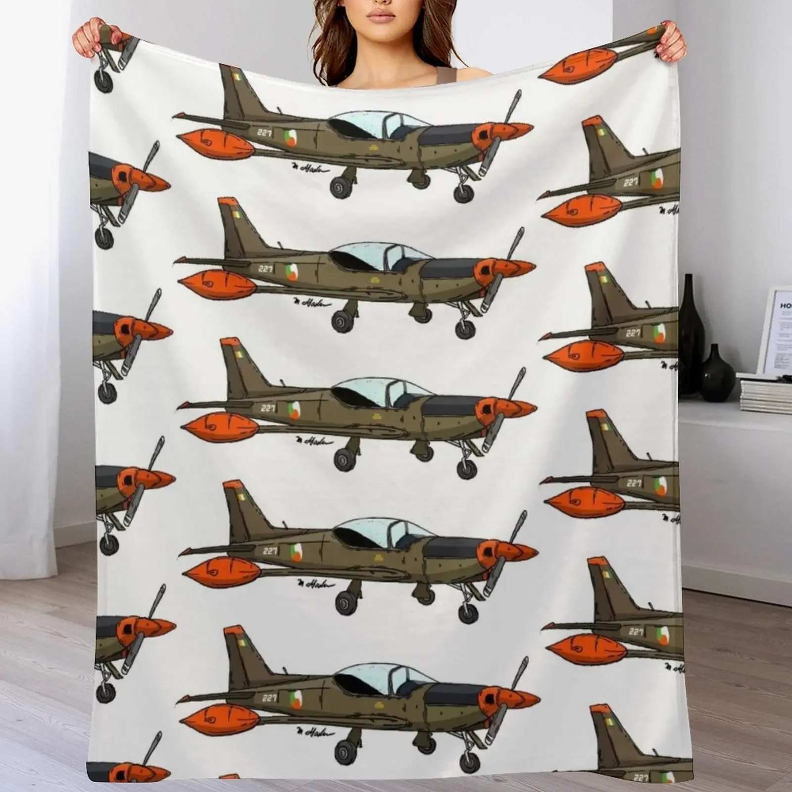 

SIAI Marchetti SF 260W Throw Blanket Sleeping Bag halloween anime Single Blankets