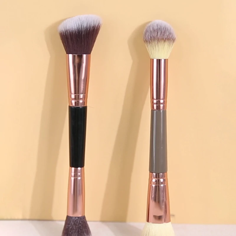 1 Pc Double Ended Contour Brush Sculpting Brush Powder Blush Brush Makeup Brushes Cosmetic Tools Facial Brush