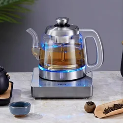 220V Electric Kettle Automatic Water Kettle 1.2L/1.5L Stainless Steel Desktop Borosilicate Glass Tea Maker