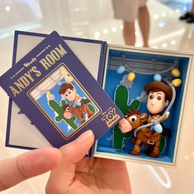 อะนิเมะใหม่ Toy Story Andy'S Room Series กล่องตาบอดน่ารัก Woody Buzee Mystery กล่อง Kawaii ห้องเครื่องประดับของขวัญวันเกิด