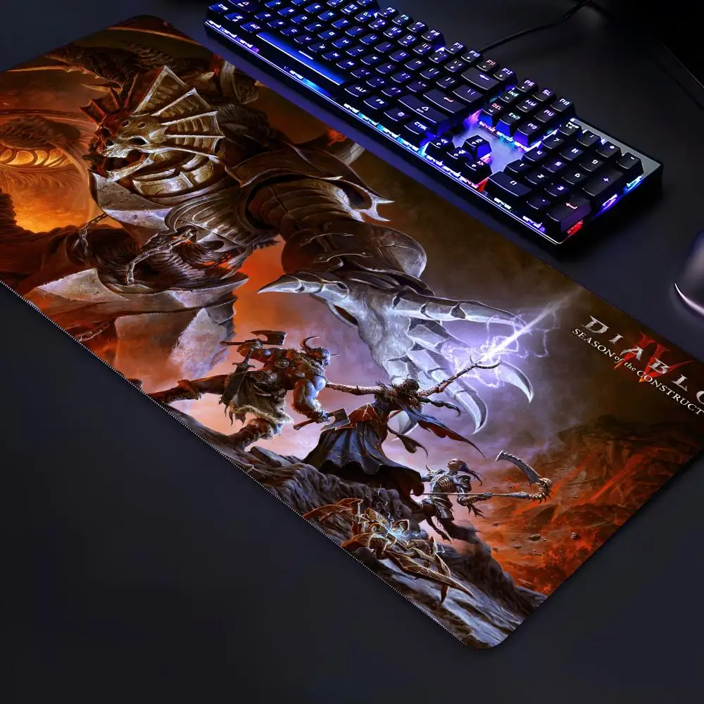 

Коврик для мыши Game D-DIablOES-ES Iv-S, несколько размеров, большой квадратный, для компьютера, офиса, игровых столов, резиновый, противоскользящий