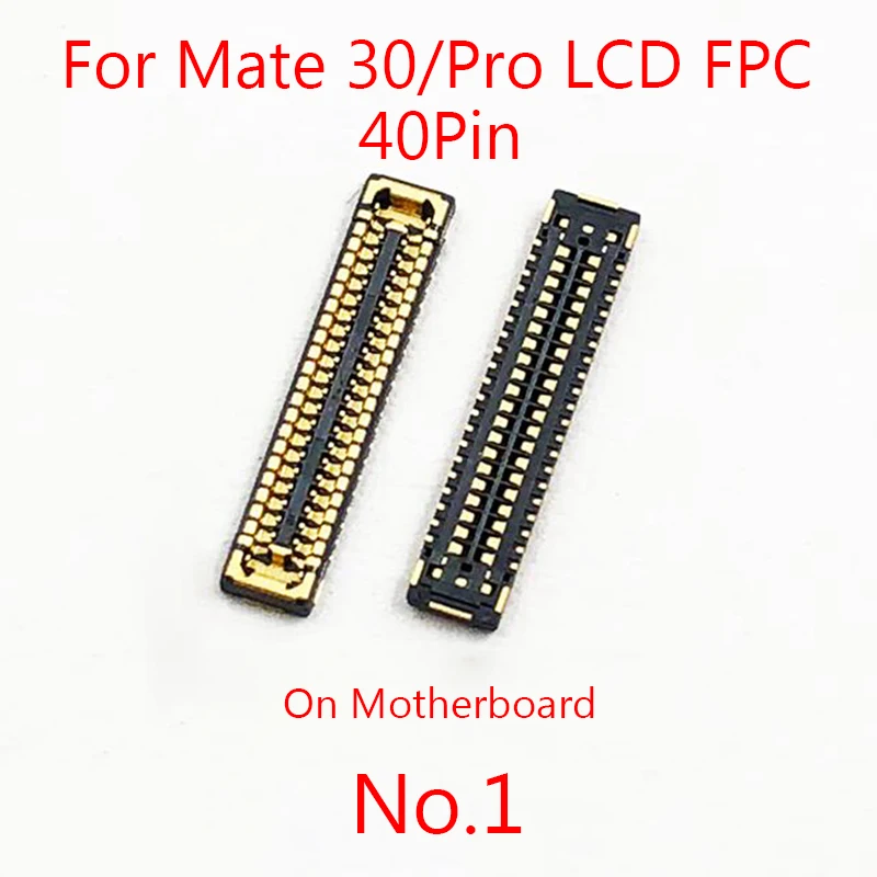 2pcs 50 40 32 Pin LCD Display Screen Flex FPC Connector On Motherboard For Huawei Mate 30/Pro USB Charging Charger Battery Port