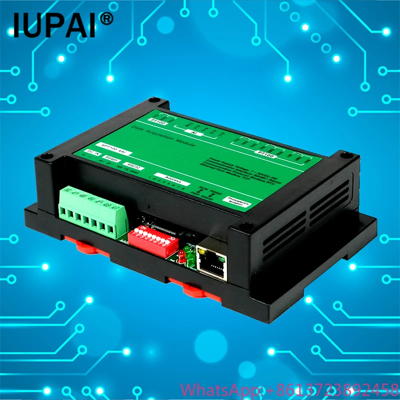 

4PT100-4AI 4-channel PT100 Temperature Thermal Resistance Acquisition Module 4 channel Analog Input Modbus Ethernet Controller