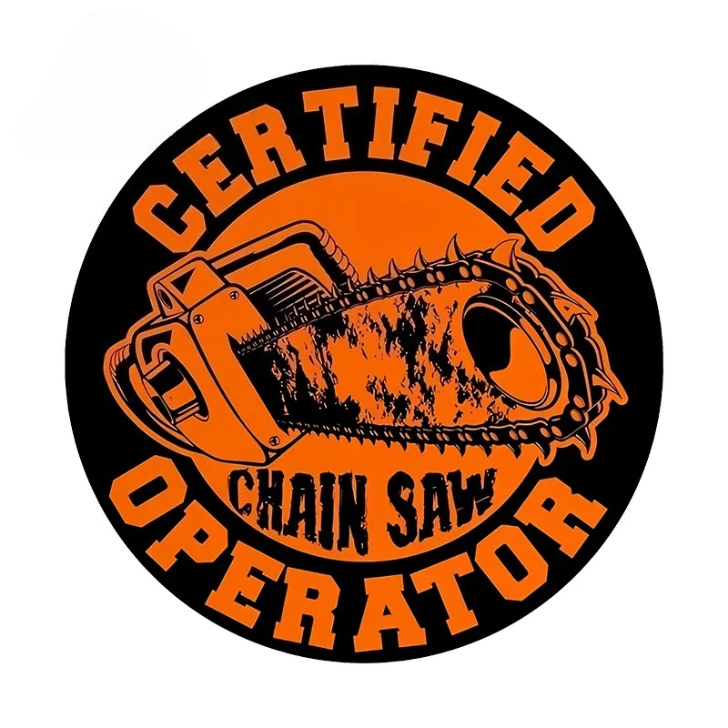 

Chainsaw Vinyl Decals - Retro Logo Car Stickers for Vehicles, Waterproof Scratch-Resistant Bumper/Window Decals