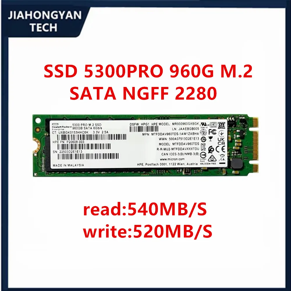 

Original For Micron 5300PRO 960G M.2 SATA NGFF 2280 enterprise server SSD