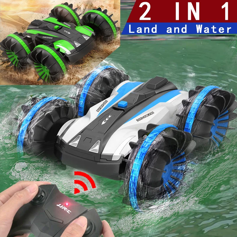 Amphibious Boats Water Ship Gesture Sensing Rc Stunt Car Remote Control Tank Electric Vehicles Toy for Kids Boys Children Racing