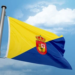 Flag of Gran Canaria Canary Islands 3 x 5 FT 90 x 150 cm Spain Flags Banners Household Decoration Indoor Outdoor Polyester Hang