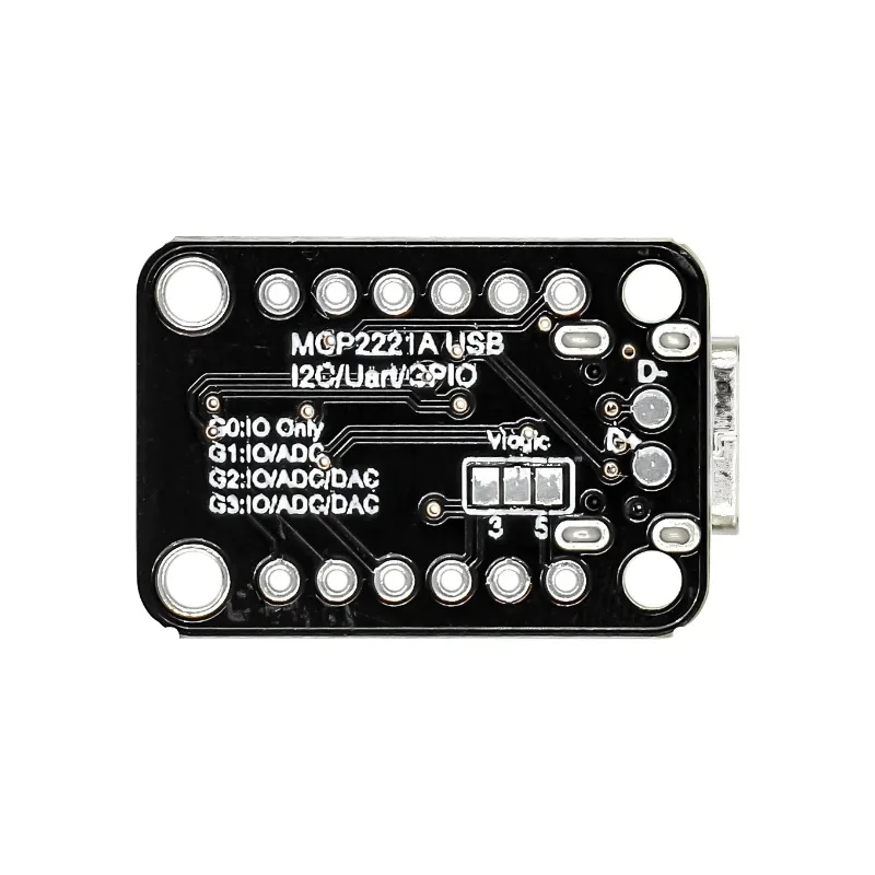 MCP2221A Модуль преобразования USB в GPIO общего назначения 4471, инструменты для разработки интерфейсов Adafruit Breakout USB в GPIO АЦП I2C