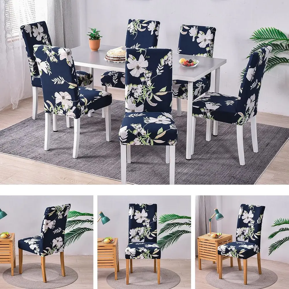 

New Elastic Chair Cover Removable Washable Chair Slipcover Printed Stretch Seat Cover Wedding Event