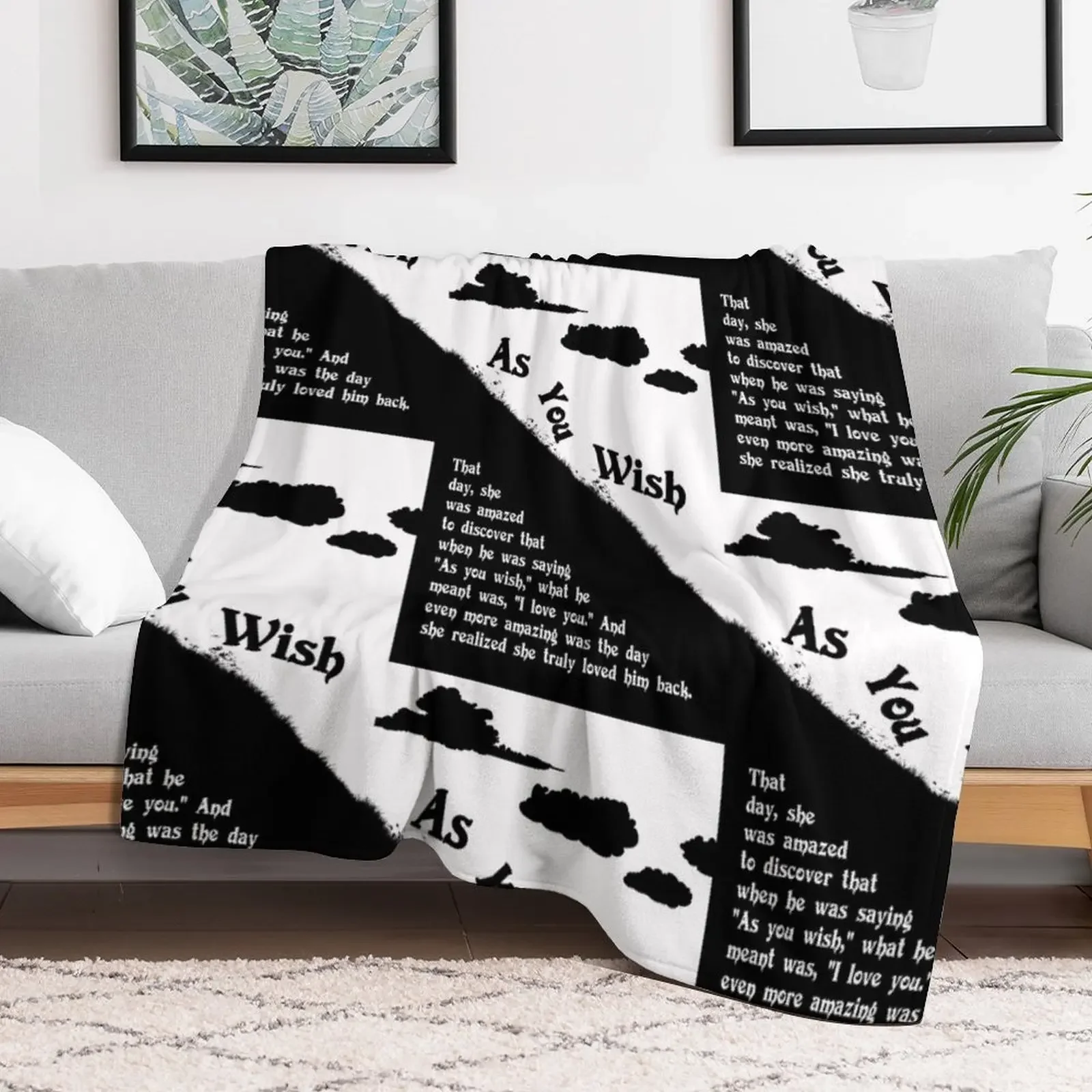 As you wish - The princess bride Throw Blanket Loose Warm Decoratives Soft Beds Blankets