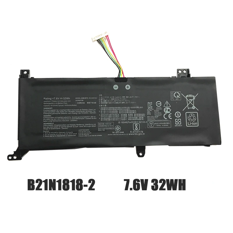 Imagem -03 - Lmdtk Novo B21n1818 B21n18182 B21n18183 C21n18181 C21n1818-2 Bateria do Portátil para Asus Vivobook 15 X512fa X509fb A509fa A409fl