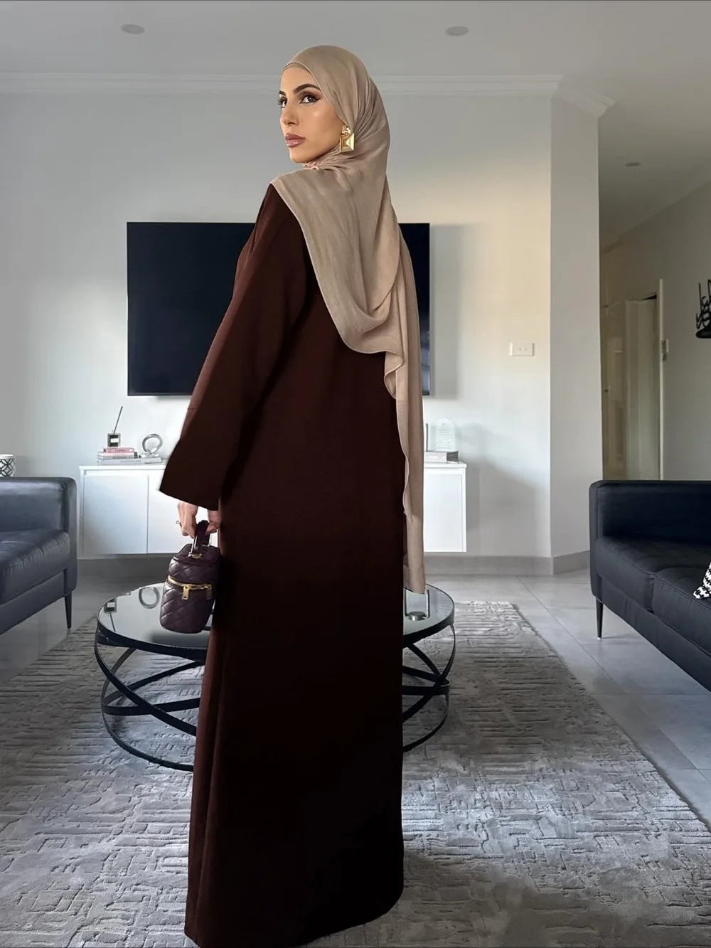 عيد المرأة عباية تنورة 2 قطعة مجموعة الصلبة سترة رداء طويل Musulman مجموعات مسلم رمضان الإسلام العربية رداء طويل دبي قفطان