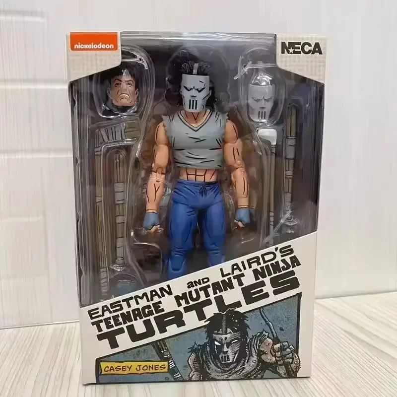 NECA Teenage Mutant Ninja Turtle Action Figure Foot Enforcer Casey Jones Robot Comic TMNT Figuras Toy 7-Inch Model Original Gift