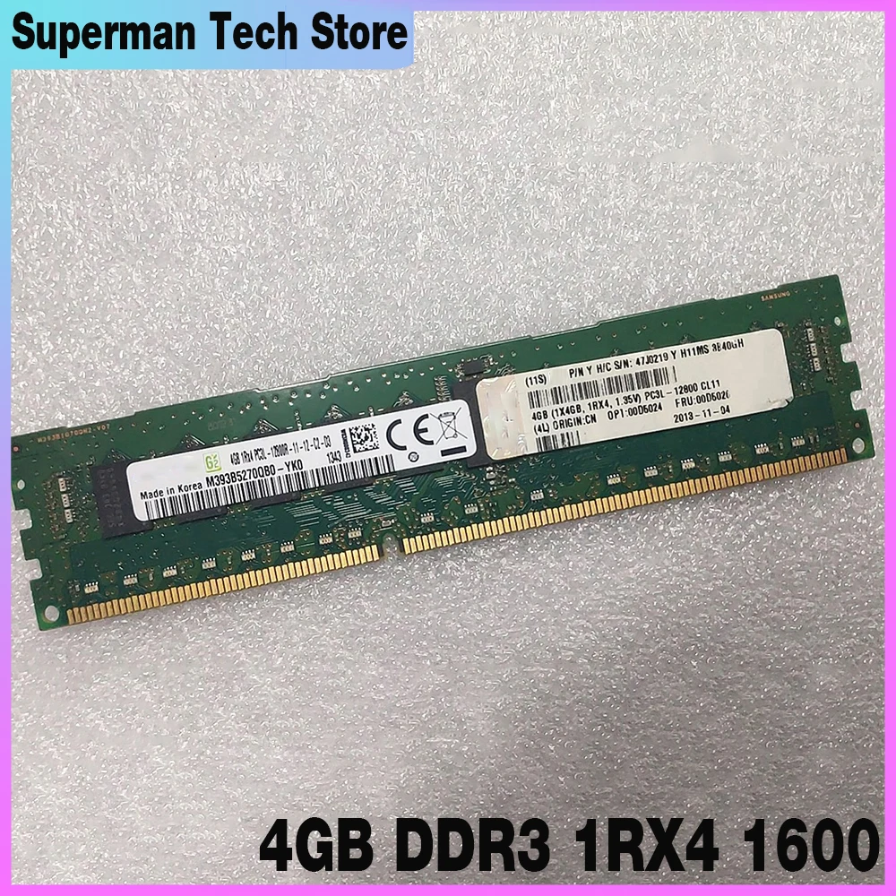 

Для IBM RAM 00D5026 00D5024 47J0219 PC3L-12800R ECC Серверная память высокого качества Быстрая доставка 4 Гб DDR3 1RX4 1600