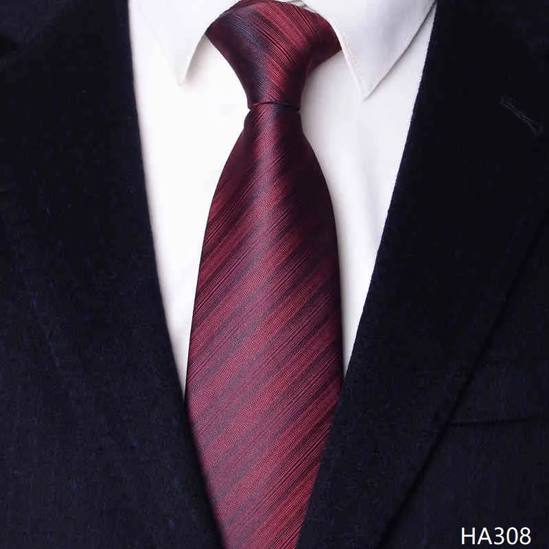 عالية الجودة النبيذ الأحمر غرامة العمودي شريط التعادل للرجال الملابس الرسمية قميص الأعمال اكسسوارات 8 سنتيمتر واسعة اليدوية معقود التعادل