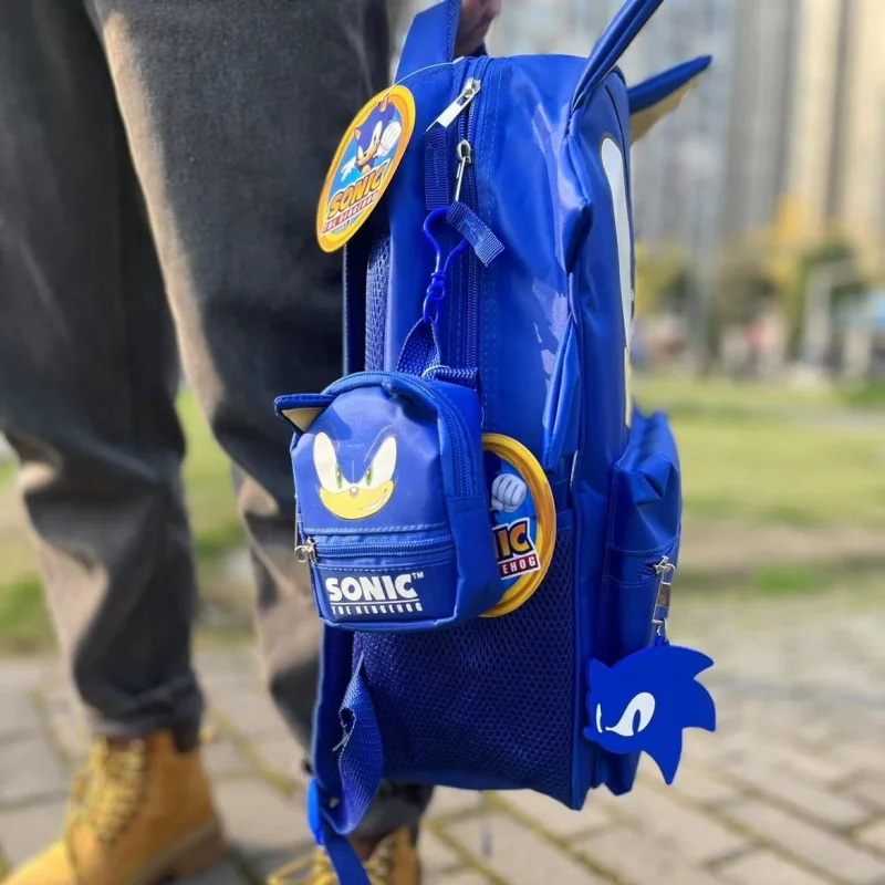 Soinc Cartoon Student Backpack Size Large Capacity Boys and Girls Schoolbag 2in1 Cartoon Anime Bag Christmas Gift