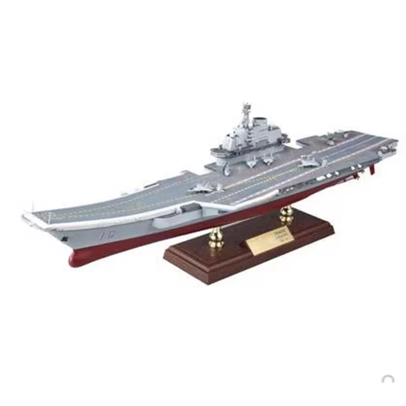 Metal Ship Model Aircraft Carrier Finished Product 1/700 Liaoning Aircraft Carrier Simulation Deluxe Version Ship Model Toy Gift