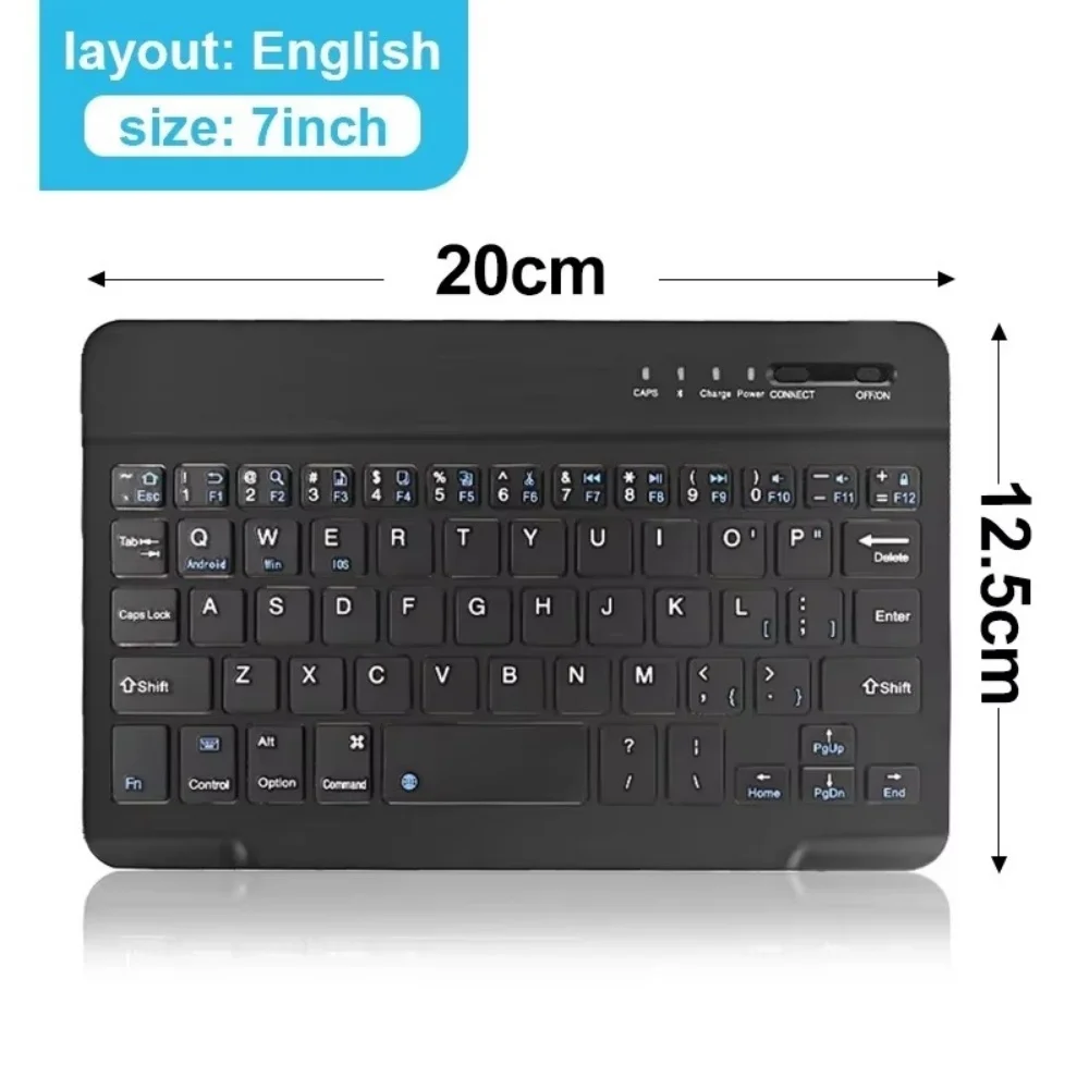 

Wireless Keyboard Bluetooth 5.0 200mAh Rechargeable Silent Mini Gaming Keyboard For iPad Pro 13 12 11 10 Samsung Xiaomi Tablets