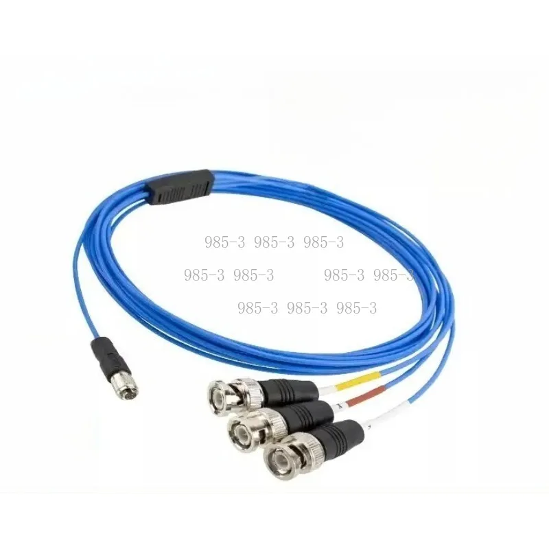 3 BNC Coaxial Wires Splitter 1/4-28 UNF 4 Pin Mini Cable End Connector