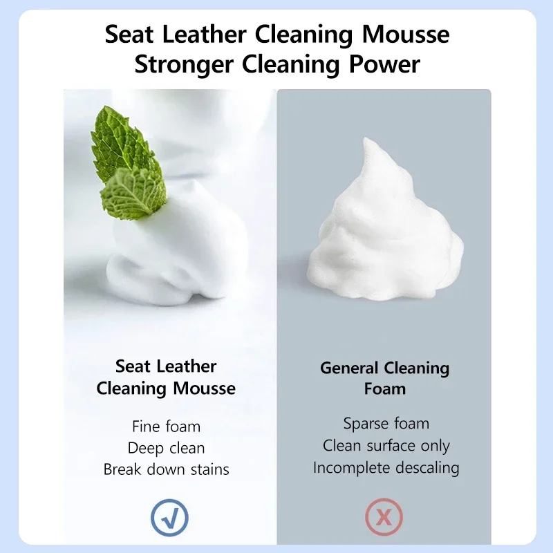150 Ml Multifunctional Foam Cleaner for Tesla Model 3 Y S X Leather Seat Cleaning and Decontamination Foam Spray Car Accessories