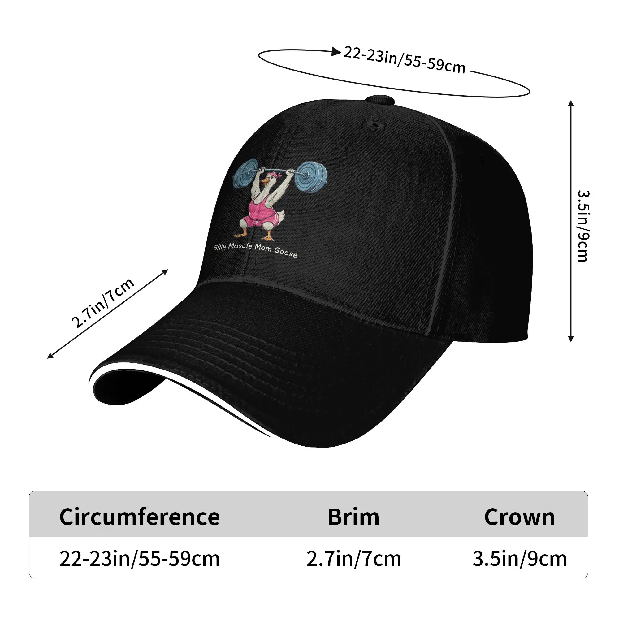 Muscle Mommy Silly Goose Sun Baseball Cap Spring Unisex Men Trucker Hat Adjustable Vintage Running Hippie Baseball Caps