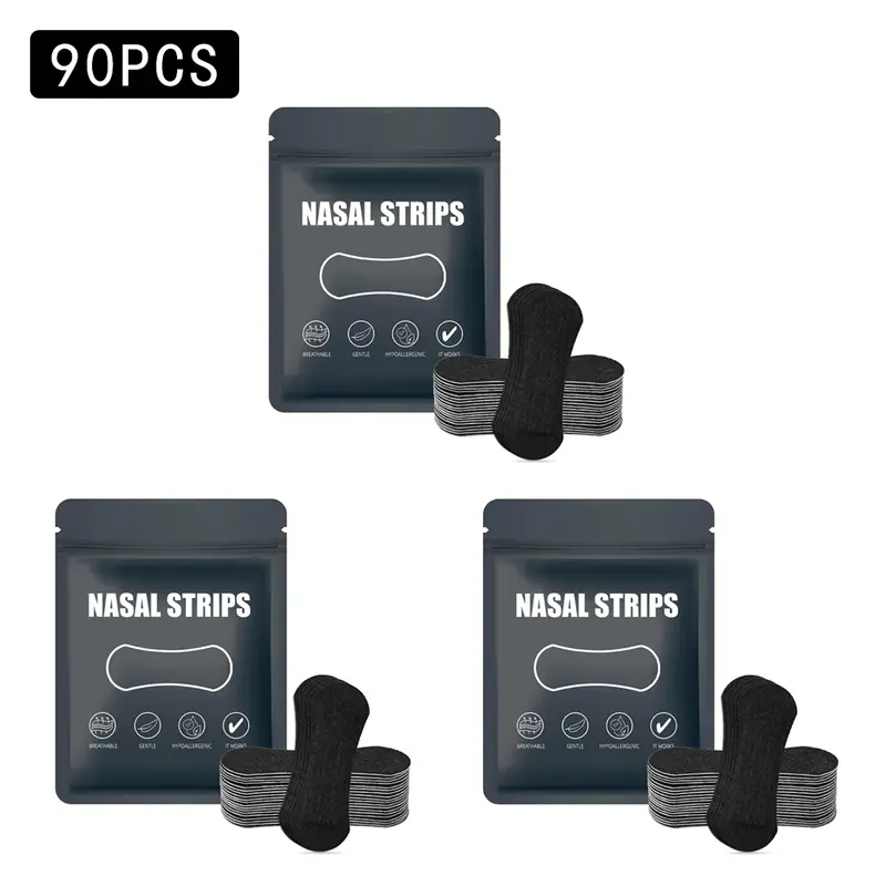 30PCS Nasal Strips for Snoring,Nose Strips for Breathing,Anti Snoring Solution Congestion Relief Nose Tape for Sleeping - Image 9