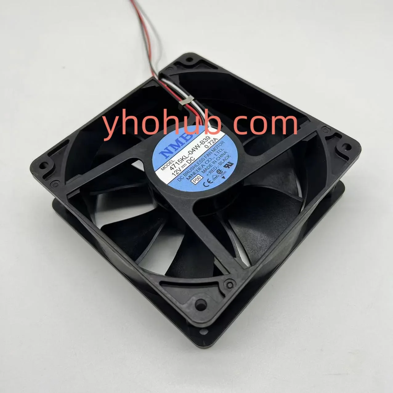 NMB-MAT 4715KL-04W-B39 P00 DC 12V 0.72A 120x120x38mm Server Cooling Fan