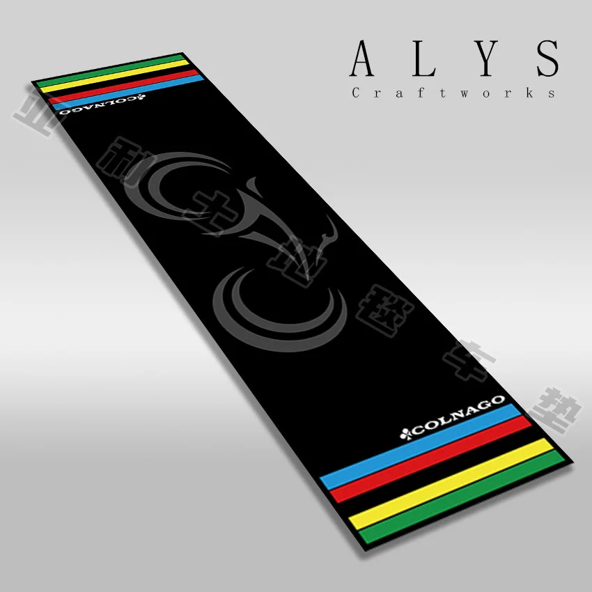 VIKAMA Bicycle Floor Mat Indoor Parking Mat Anti-Slip Wear-Resistant Floor Protection Mat Bicycle Display Mat Home Decoration