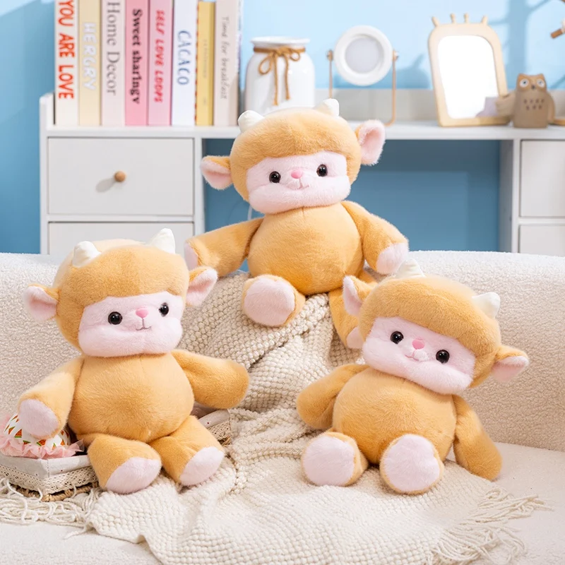 

40cm Running Lamb Plush Toy Lovely Cartoon Lamb Homdecor Stuffed Dolls Soft Animal Toy Dolls Gift For Gils Boys