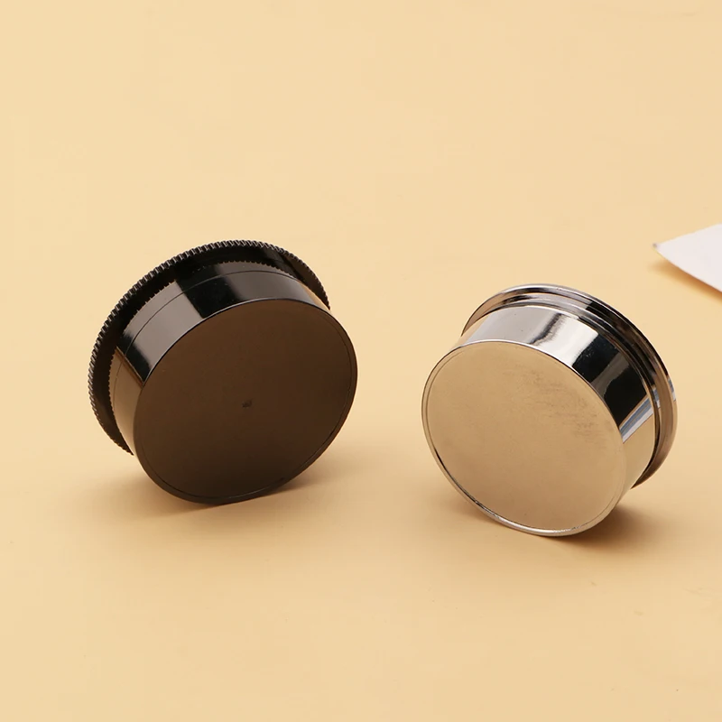 Jewelry Storage Box Gemstone Box Metal Plating Transparent Round Rotating Surface Bare Stone Color Diamond Display Box