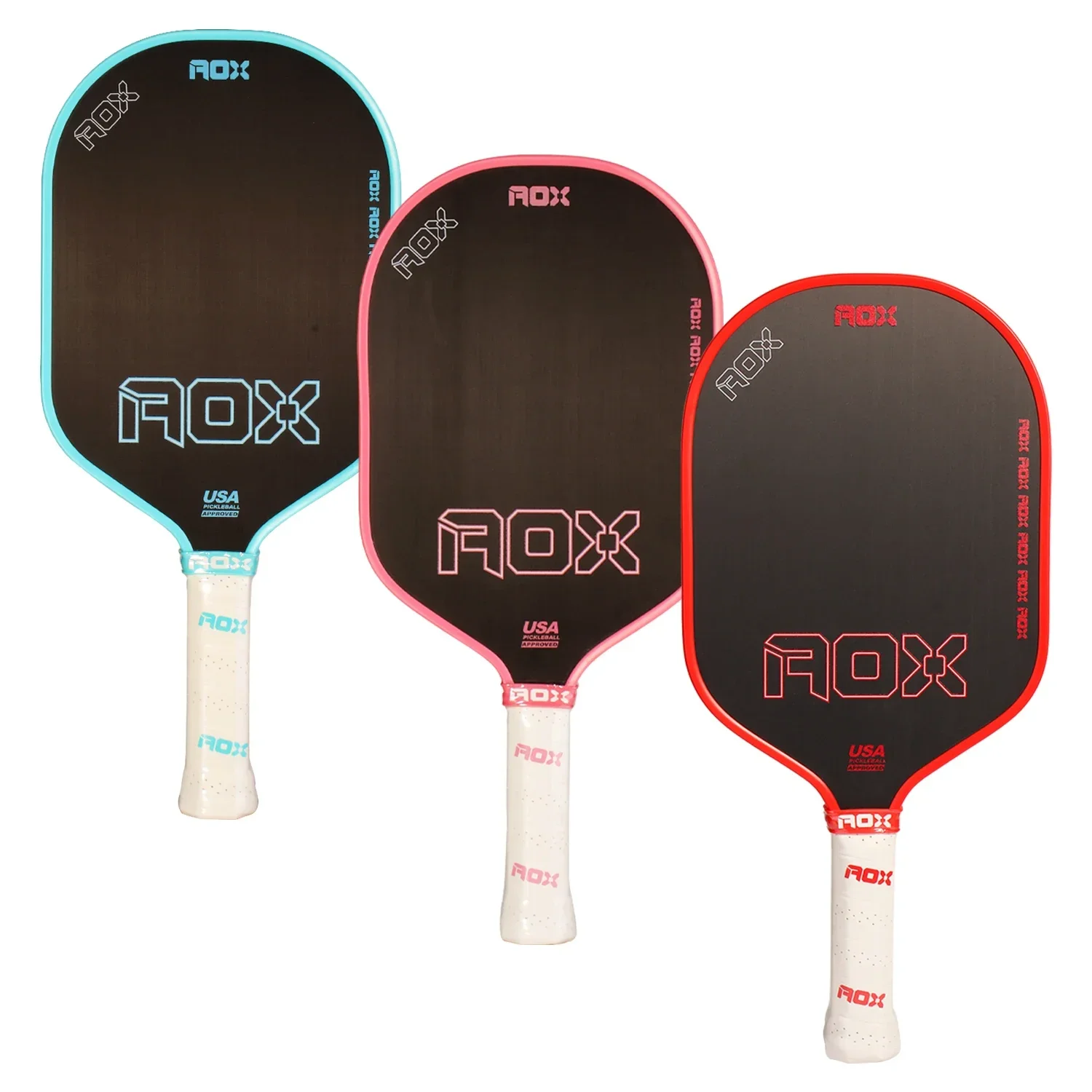 Pickleball Paddle Fiberglass Carbon Friction Surface 16MM Enhanced Sweet Spot&Control&Power Anti-slip Grip USAPA Compliant