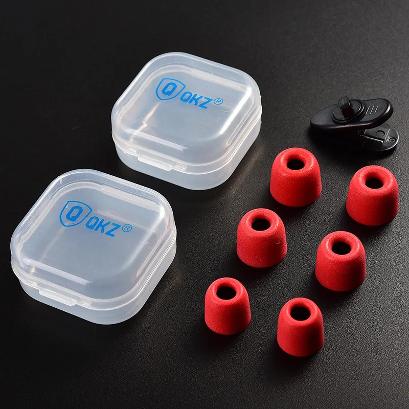 Heiß begehrte QKZ T400 Memory-Schaum-Ohrstöpsel, 3 Paar, langsam rückfedernde In-Ear-Ohrstöpsel mit verstärktem Bass, Ersatz-Ohrstöpsel für In-Ear-Kopfhörer