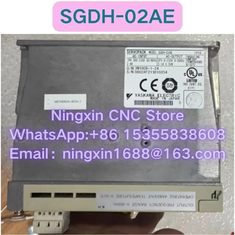 Second-hand SGDH-02AE servo drive Functional test OK Fast delivery