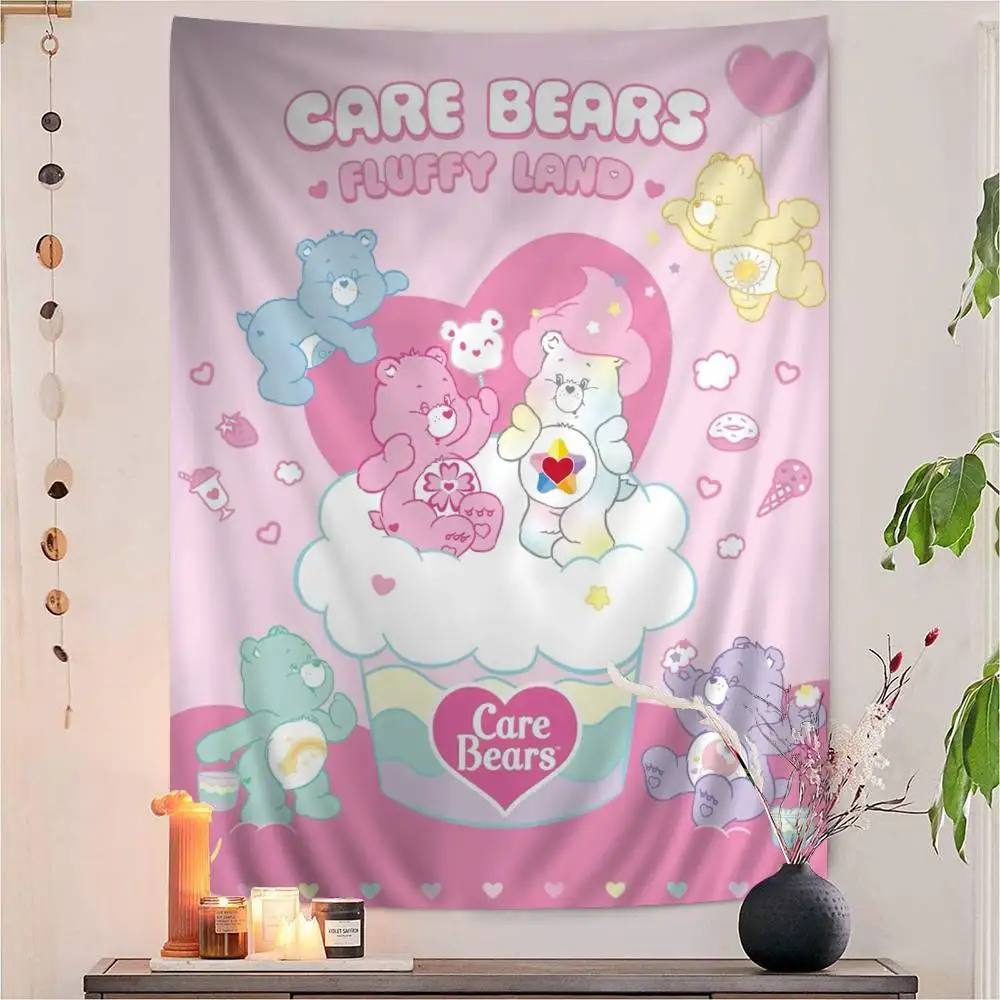 Cartoon C-Care B-Bears DIY Wall Tapestry for Living Room Home Dorm Decor Wall Art Decor
