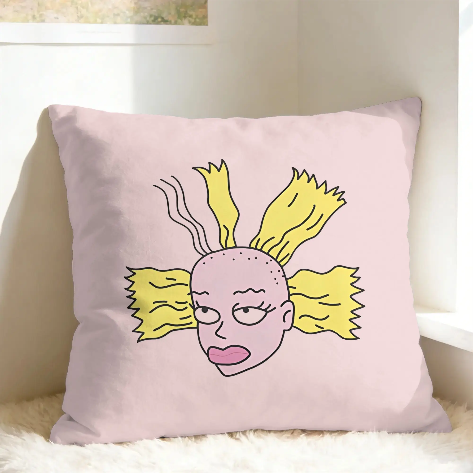 Nostalgias Rugrats Pillowcases  Kawaii Pillow Case For Office Car Home Decor Custom Pillow Cover