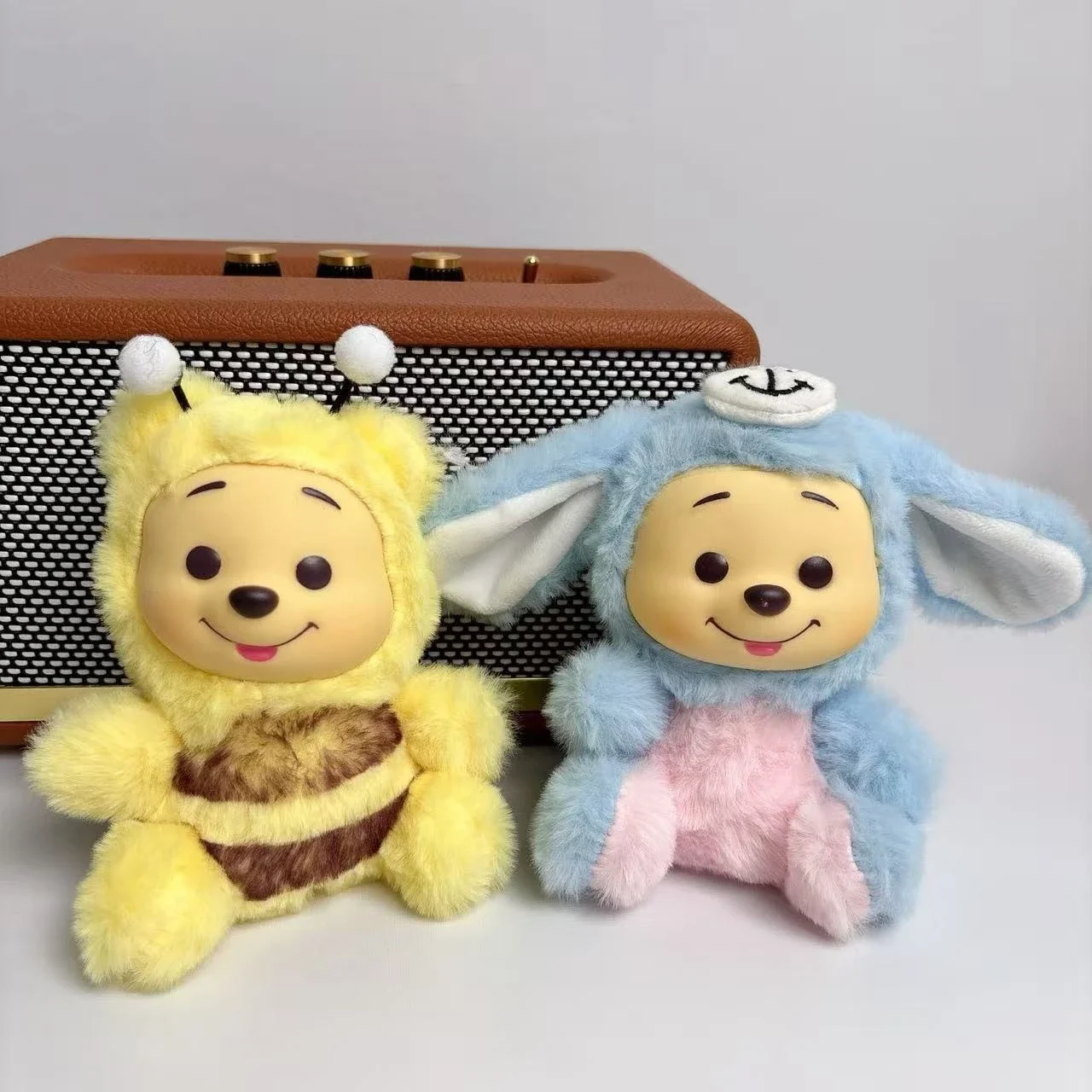 Disney Winnie the Pooh Bear Tiger Pig  Happy Times Series Blind Box Toy Vinyl plush toys Decor Doll Kid Birthday Xmas Gift