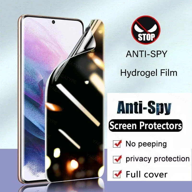 Anti-Spy Privacy Hydrogel Film Screen Protector For Infinix Note 30 X6833B Note 30i Hot 30 Play Smart 7 HD Hot 30 Hot 30i X669C