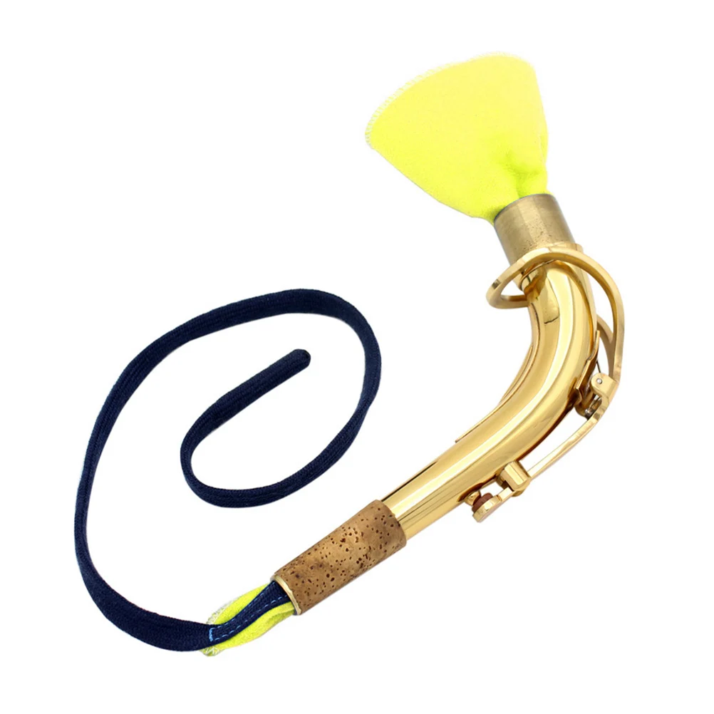 

Sax Cleaning Kit Saxophone Cleaner Musical Instrument Brush Flute Fiber Fleece Cloth