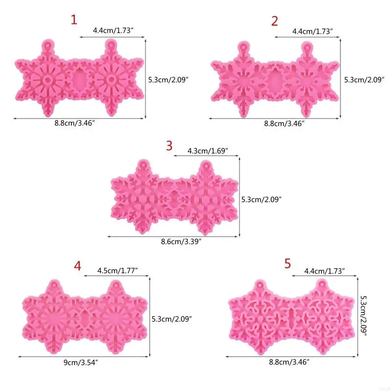 R9JE Brincos floco neve R9JE