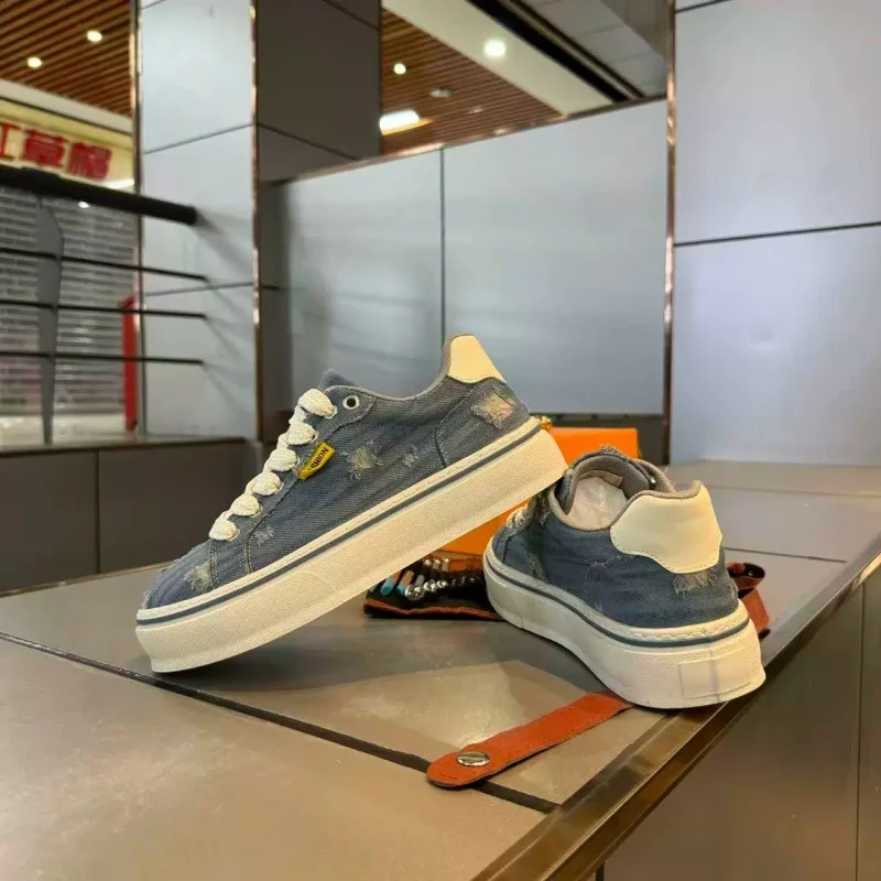 

Silent Walking Unisex Casual Canvas Shoes Noise Reduction Flat Outsole Breathable Cotton Fabric Indoor Rest Outdoor Leisure