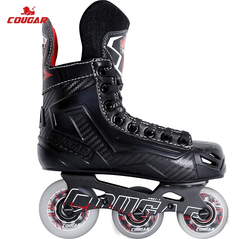 Cougar Hockey 3 Wheels Skate Teamwork Sports Field Hockey 3 Wheels Inline Roller Skates For Kids Teens Adult