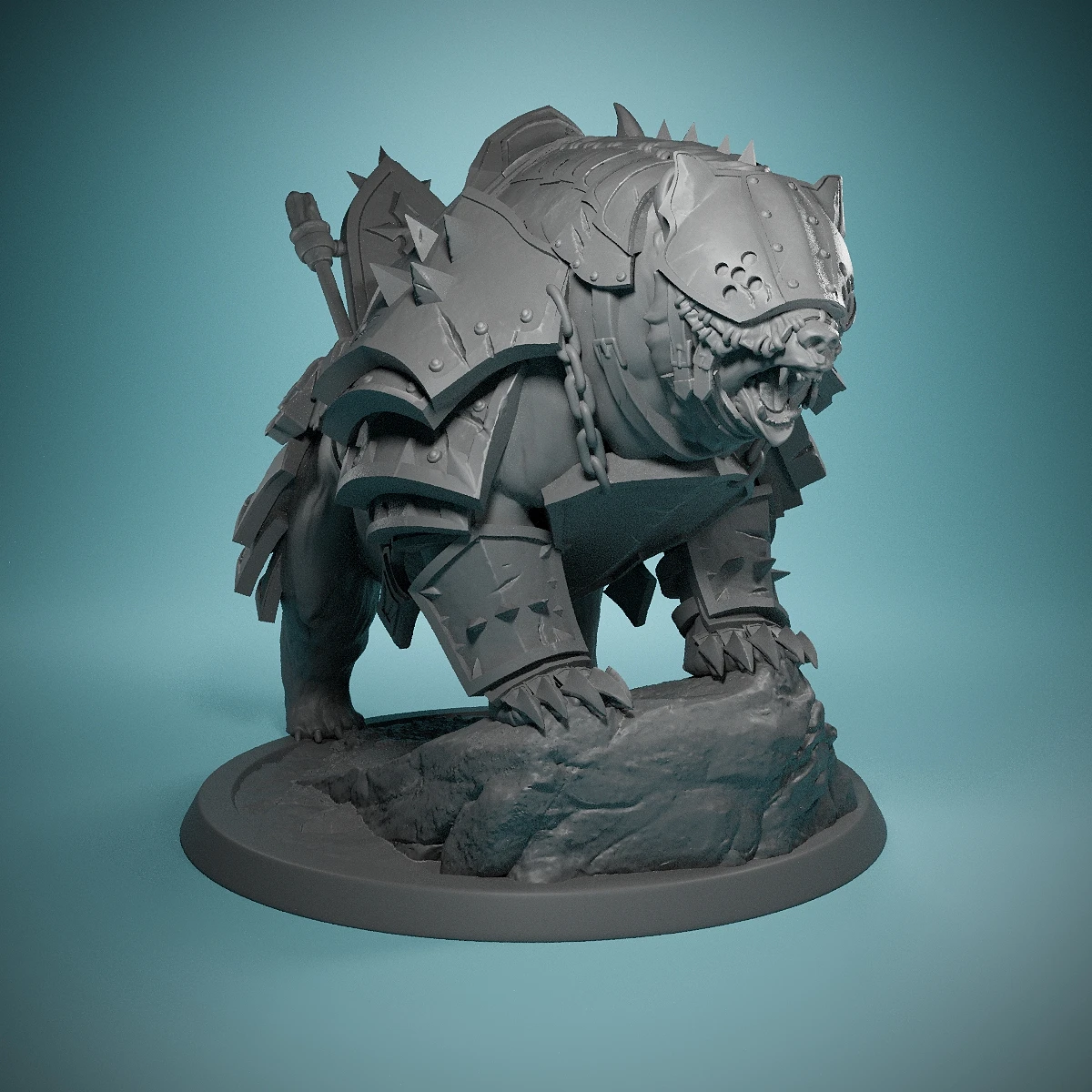 Templário Bear Unmounted Wargaming Dungeons and Dragons, RPG de mesa, DnD Modelos em miniatura adequados para requintados