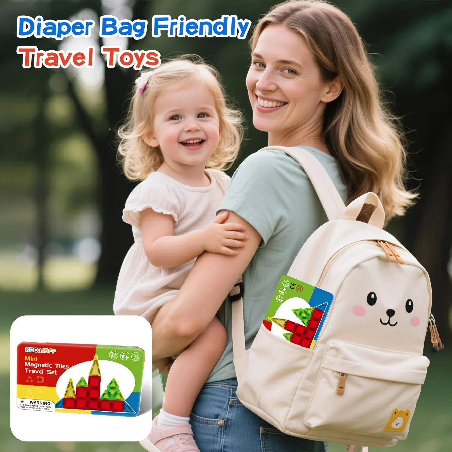 Mini magnetische bouwstenen speelgoed, draagbare magnetische tegels voor kinderen, creatieve bouwstenen architectenbouw