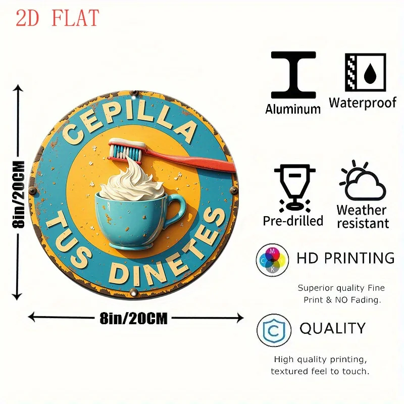 2D Flat, 1pc Vintage 