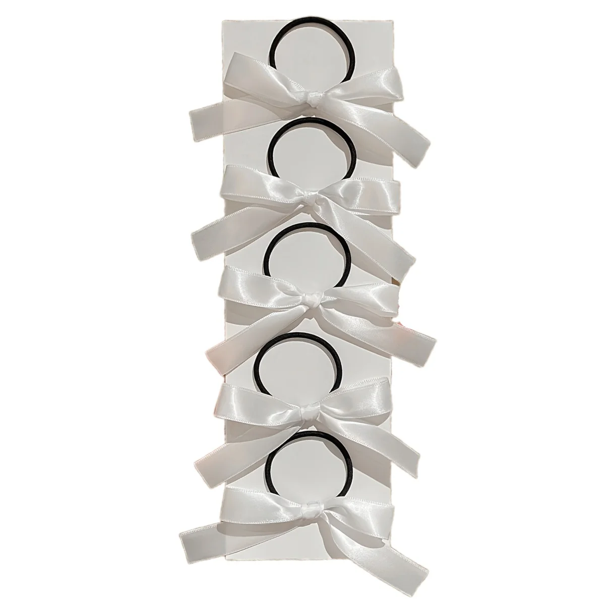 5 pièces Style femme, à la mode et mignon, nœud blanc, adapté à un usage quotidien, accessoires pour cheveux cadeaux recommandés