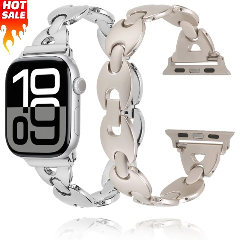 

Metal stainless steel strap For Apple watch Ultra 49mm 10 9 8 7 46mm 42mm 45mm 41mm bracelet wristband iwatch 6 5 4 SE 44mm 40mm